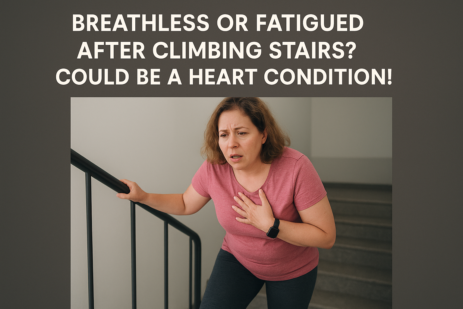 Breathless or Fatigued After Climbing Stairs? Could Be a Heart Condition!