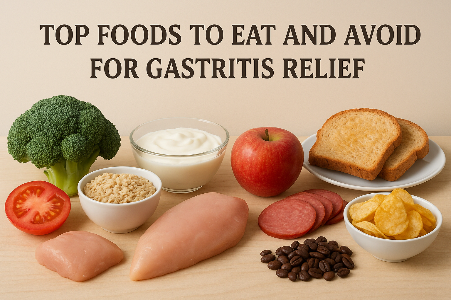 Top Foods to Eat and Avoid for Gastritis Relief